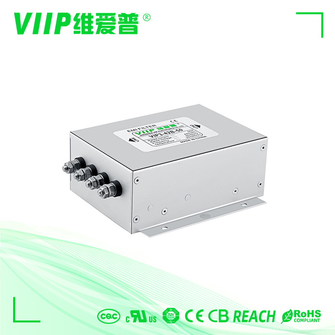 3 Phase 4 Wire Mains AC Line EMI Filters For Mechanical Equipment