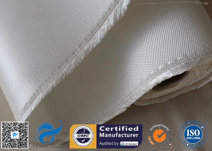 Fireproof Heavy Duty High Silica Fabric Fiberglass Cloth 1.3mm Thickness