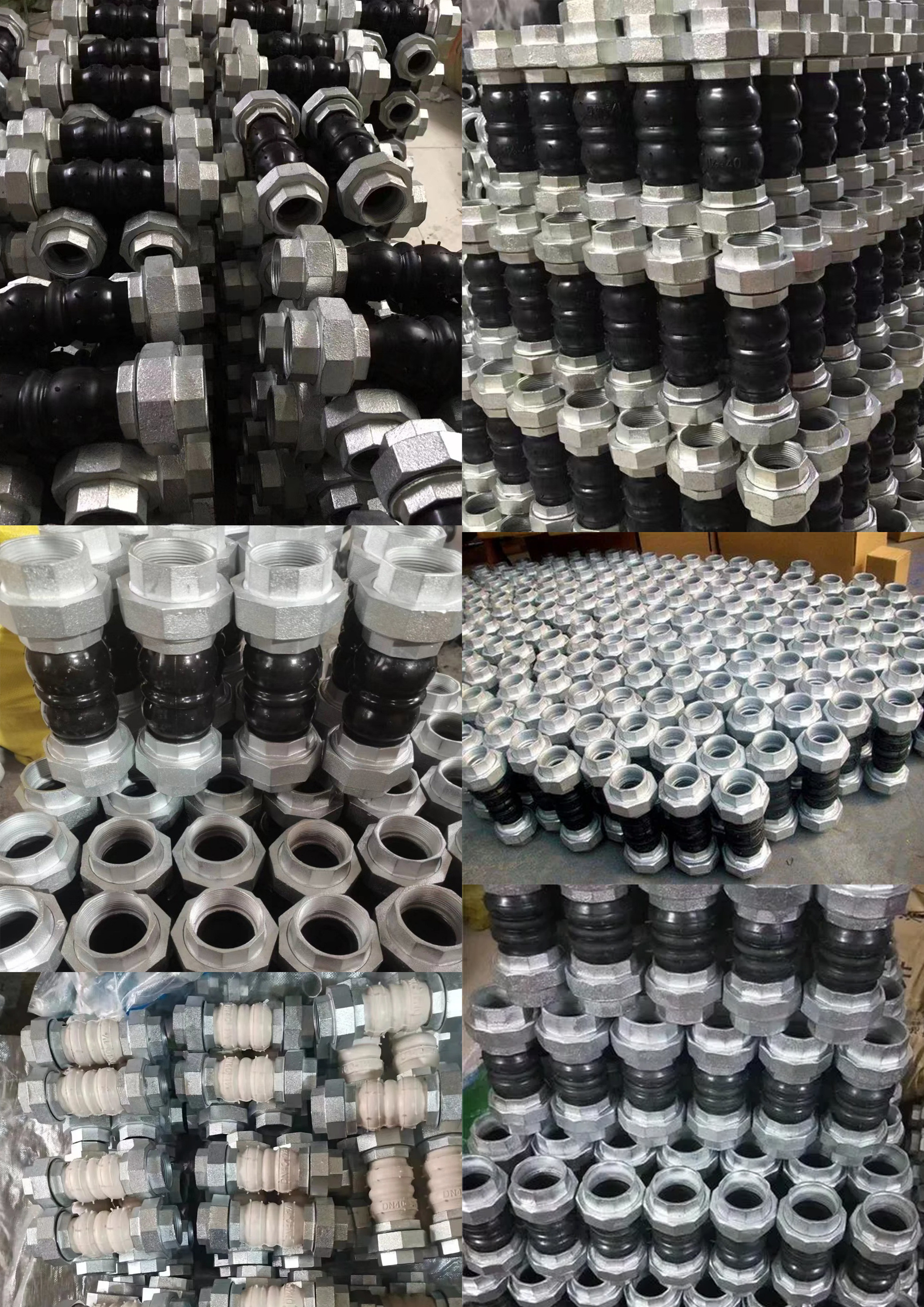 304 Stainless Steel Wire Fastener Internal Thread Flexible Rubber Expansion Joint Soft