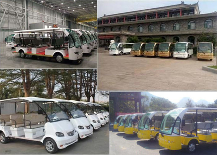 11 Sofa Seats 5kw Electric Utility Vehicle Tourist Bus With Alarm Lamp