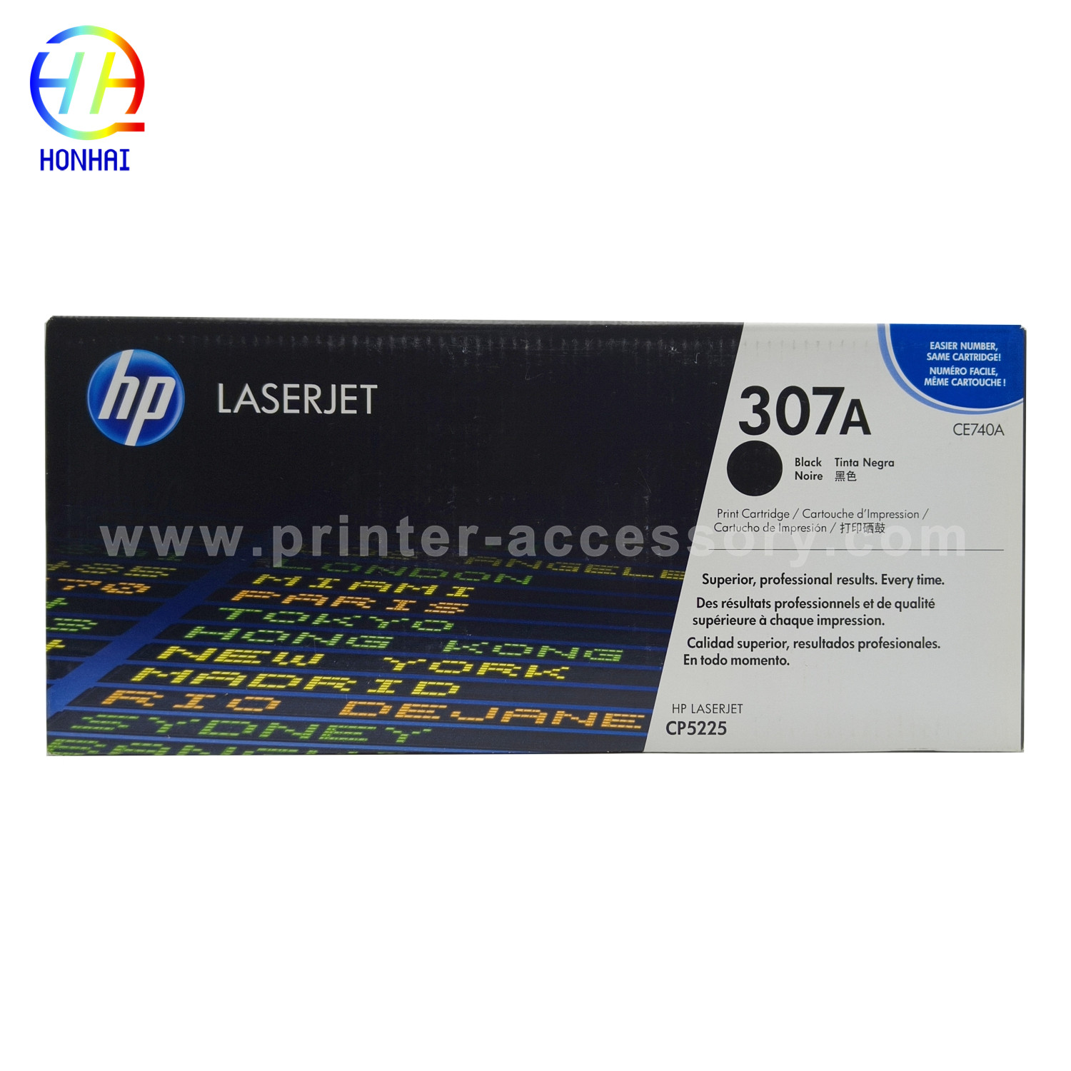 Original Toner Cartridge For HP Color LaserJet Professional CP5225dn CP5225n 307A CE740A CE741A CE742A CE743A Printer LaserJet Toner Cartridge