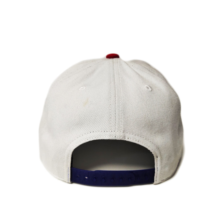 ISO9001 Custom Snapback Caps 6 Panel Mens White And Black Sublimation 3d Embroidery