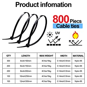 black zip ties