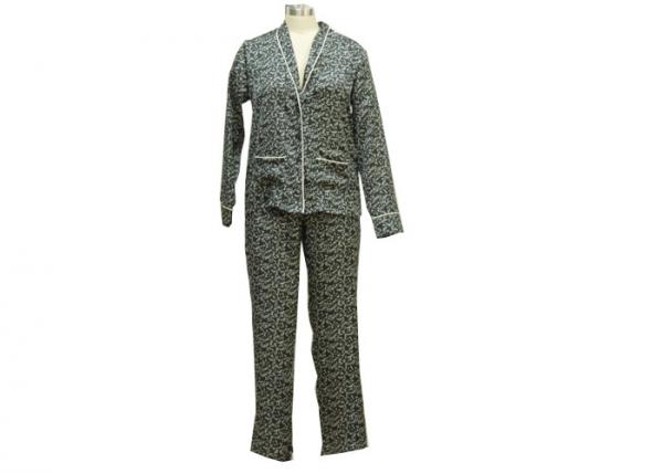 Quality Fireworks Print Girls / Women'S Satin Pajama Sets , Tall Womens Pajamas Homestyle for sale