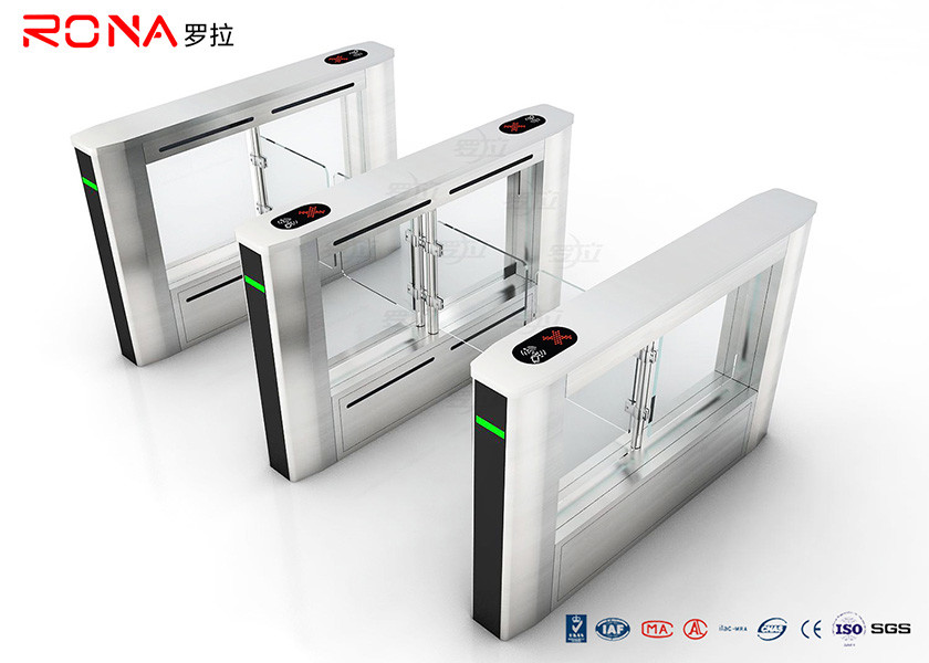 Office Building RFID Swing Gate Turnstile Glass Gate For Access Control System