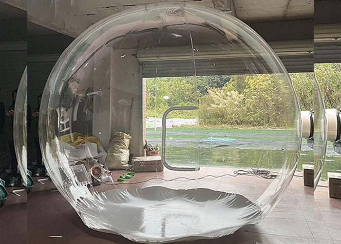 Inflatable Snow Globe Outdoor Inflatable Christmas Decorations With 250w Air Blower