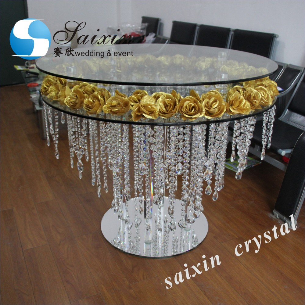 Event Decoration Crystal Cake Table Beautiful Wedding Cake Table Decor