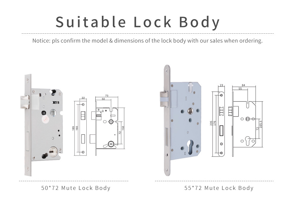 High Quality Hot Selling Fingerprint Indoor Tuya WiFi APP Smart Zinc Alloy TT Lock Door Lock for Apartment House