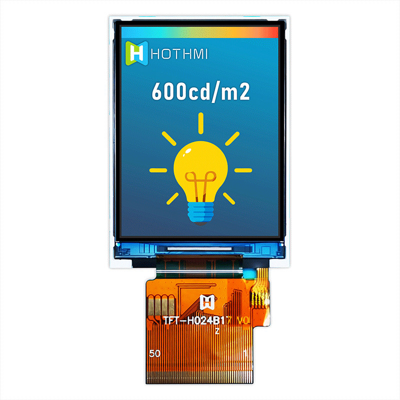 2.4 Inch 240x320 SPI TFT Module , IC ST7789 Sunlight Readable LCD TFT-H024B17QVIST6N50