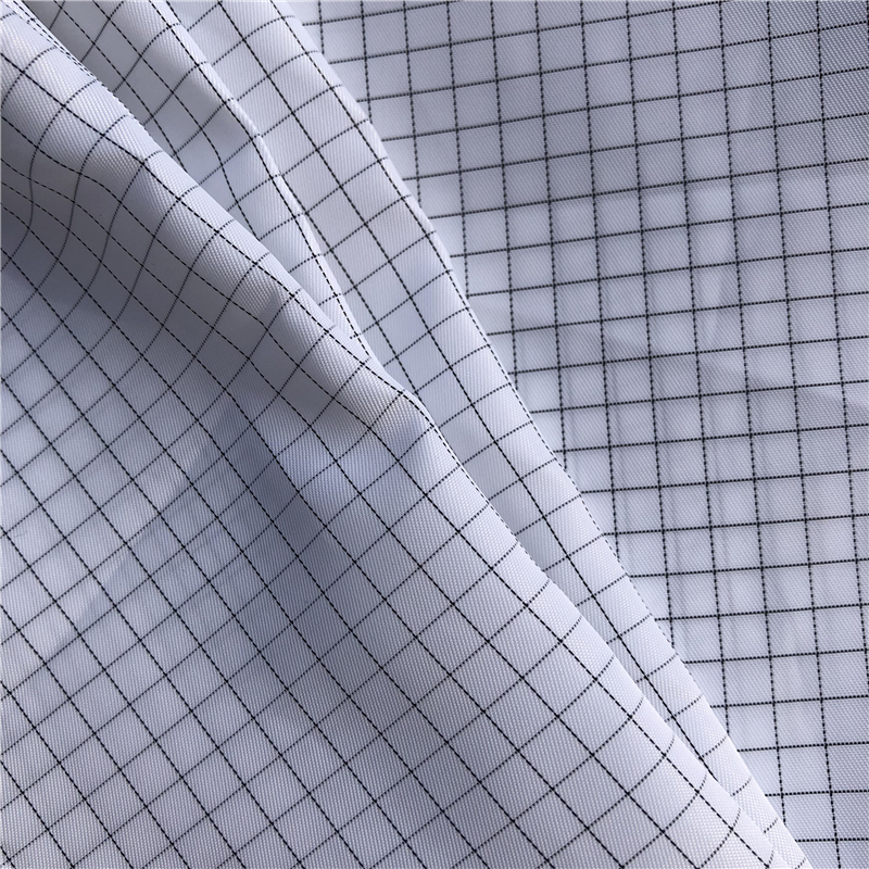 Plain ESD Stripe Surgical Gown Hemostasis Anti Static Fabrics Dust Free 165CM Width