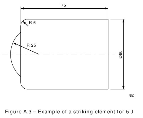 IEC60668-2-75 SS Impact Testing Machine Striking Element