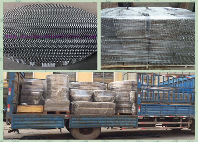 SUS 304 Distillation Column Packing Material 970 Mm * 440 Mm *100 Mm Size Mella 350Y
