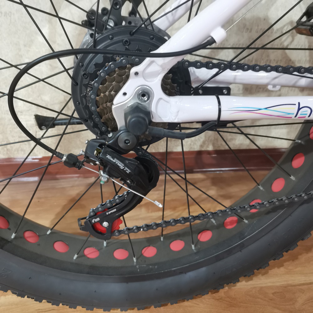 Made 26inch Electric Fat Tire Bike With 48v 500w Motor Lithium Battery Powered