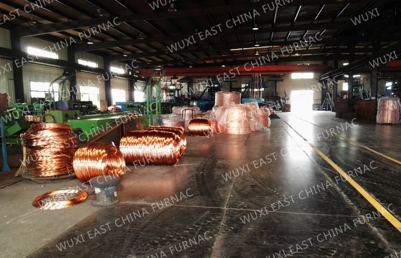 Φ8mm Copper Rod Upward Continous Casting Machine Automatic Double Strand Custom Made