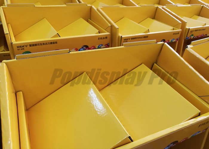 Customized Recycled Rigid Cardboard Collection Bins Simple Structure