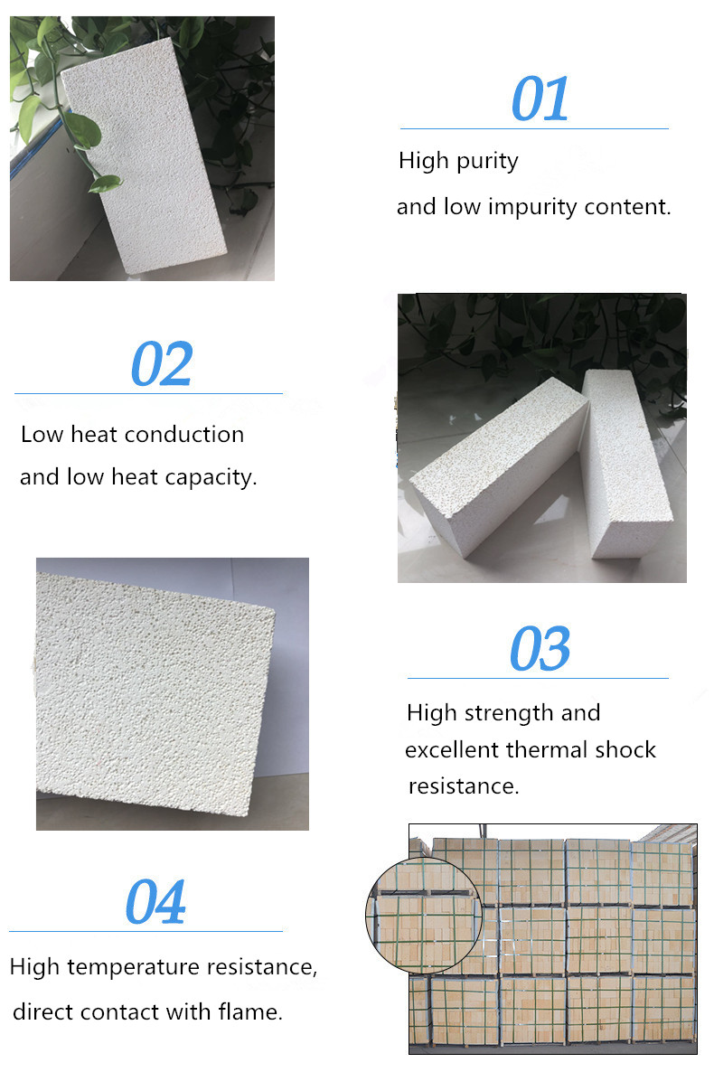High Temperature Insulation Alumina Brick 50%-68% Al2O3 Content OEM for Incinerators