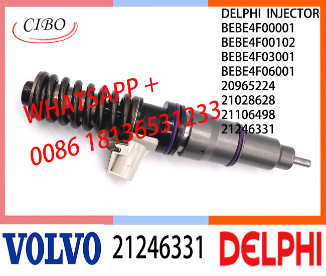 Fuel engine Diesel Injector 21246331 BEBE4F00001 BEBE4F00102 BEBE4F03001 BEBE4F06001 20965224 E3.3 for VOL MD11 US07