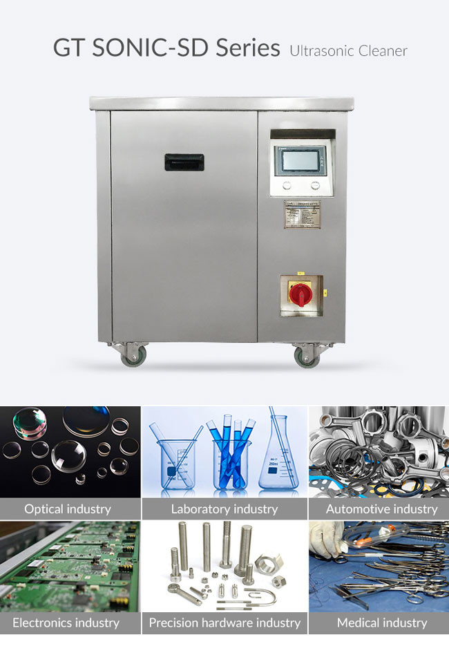 High Power Industrial Ultrasonic Cleaner , Square Ultrasonic Cleaning Machine