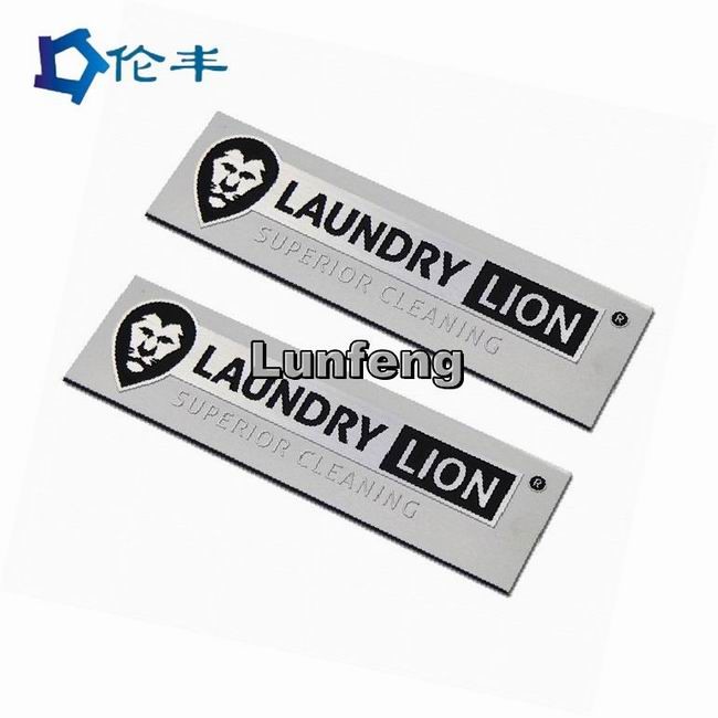 Metal Sticker Aluminum Nameplate Pantone Blank Logo Die Punching