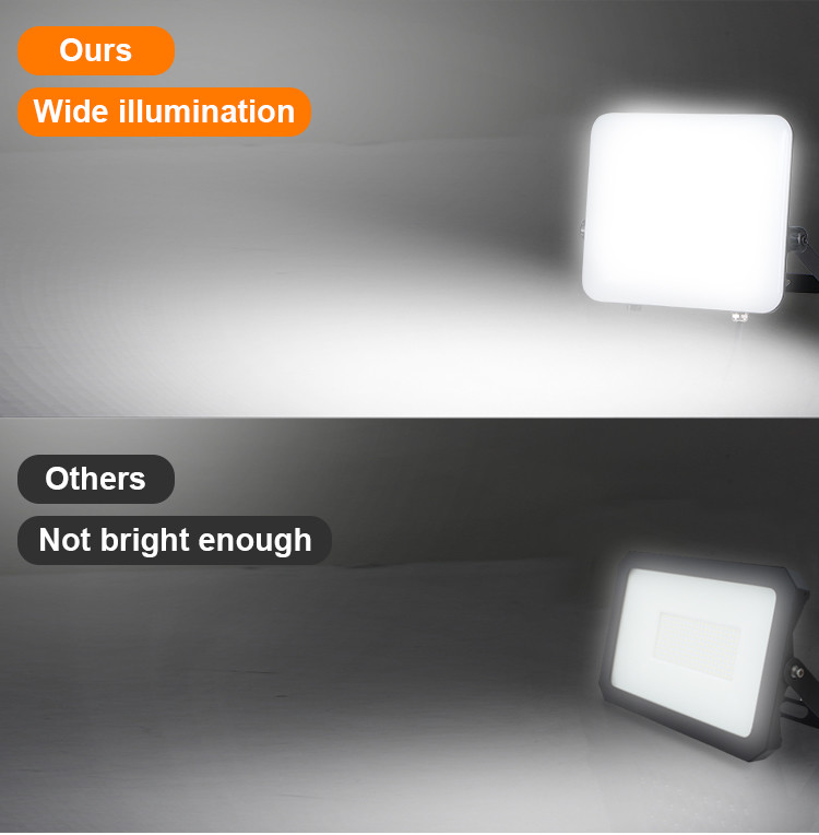 Industrial Outdoor LED Flood Lights With 120 Degree Beam Angel 130lm/W Light Efficiency