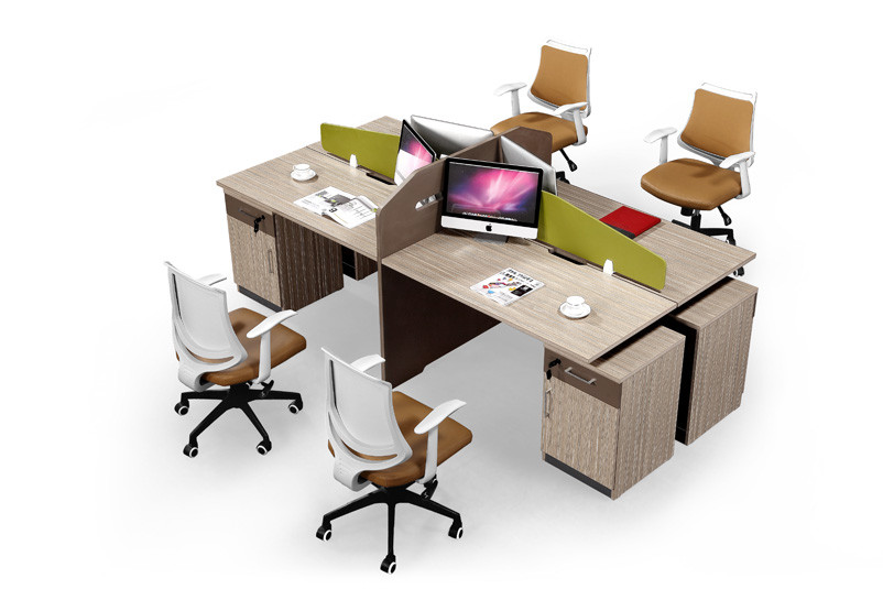 Anti Fire Modular Office Partition , Workstation Office Furniture Fine Workmanship