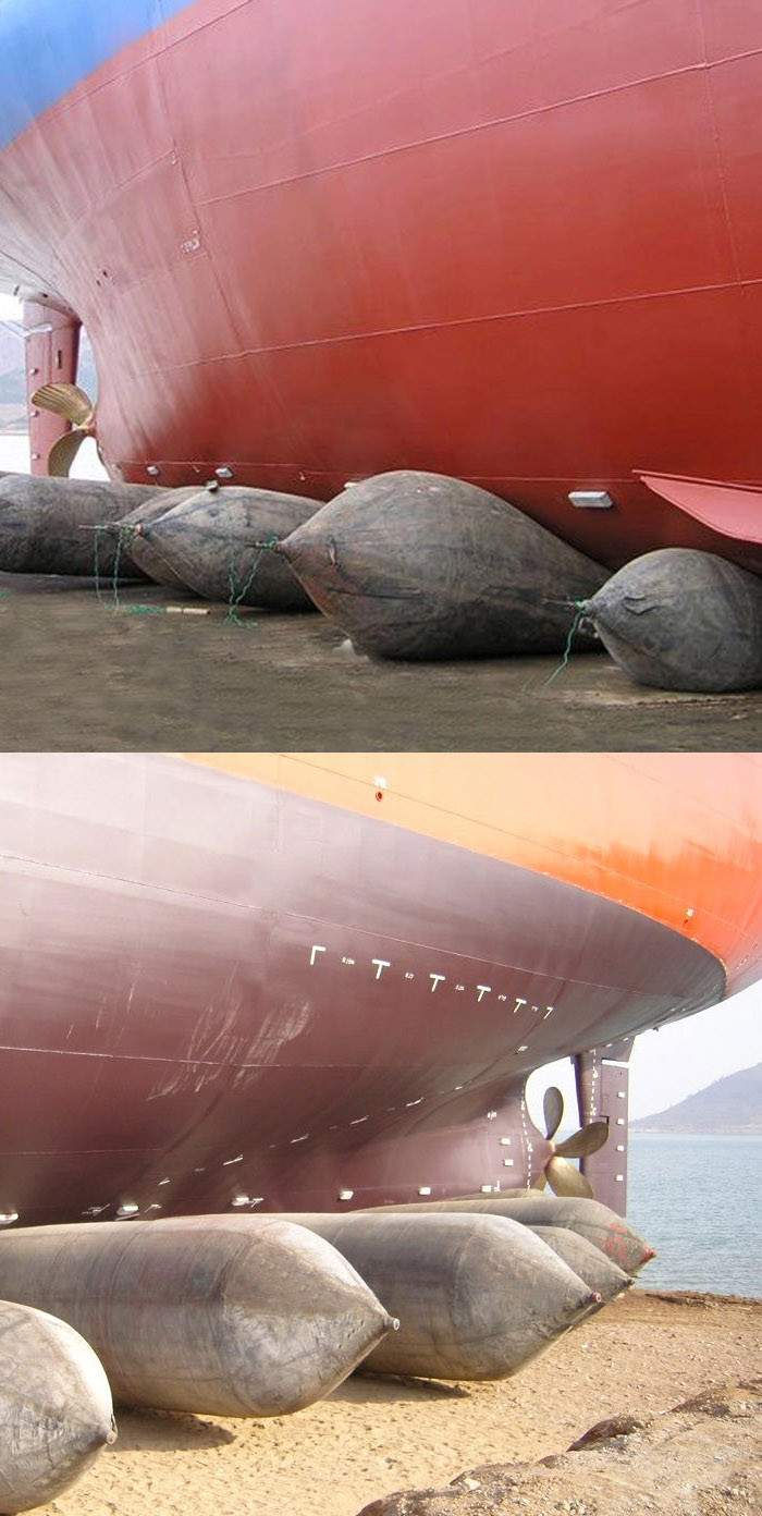 0.5M Expert Technical Support Marine Ship Launching Rubber Air Bag For Ship
