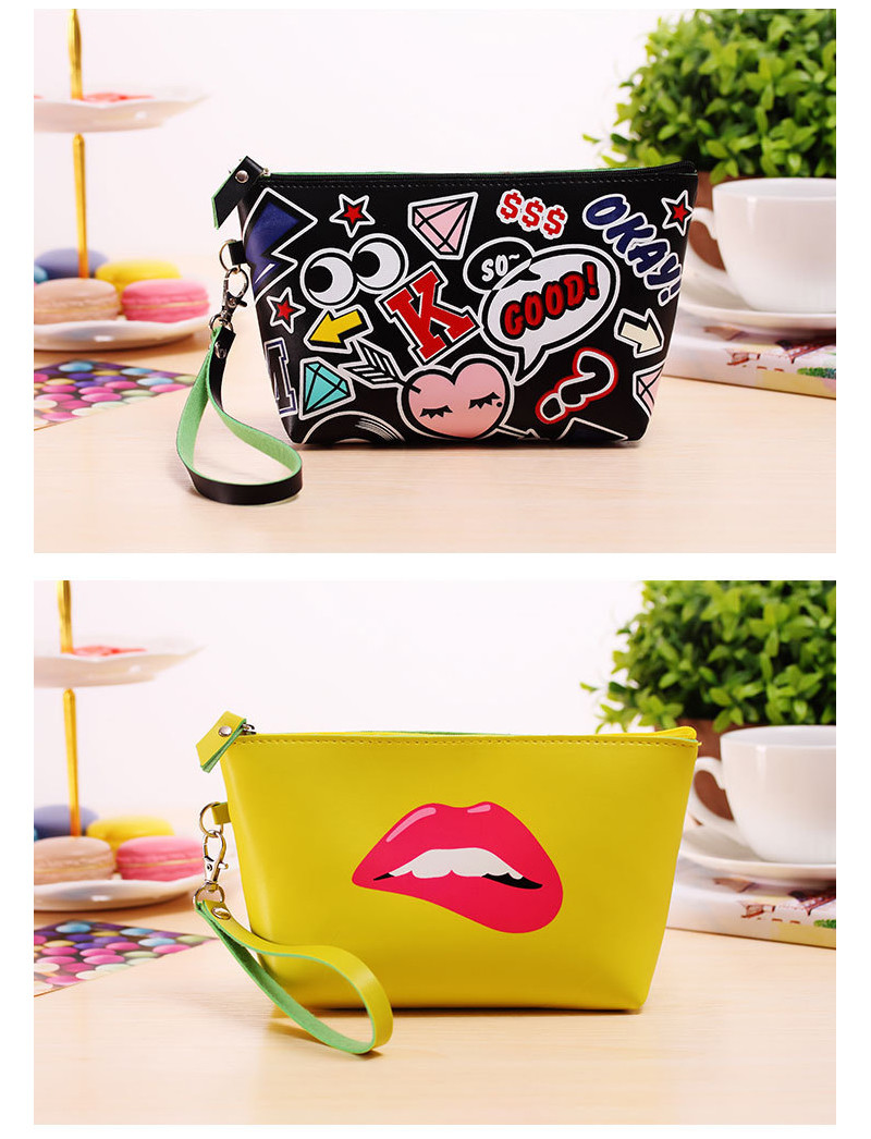 Custom Logo Printed Makeup Bag Portable Travel Toiletry Pouch Zipper Bag