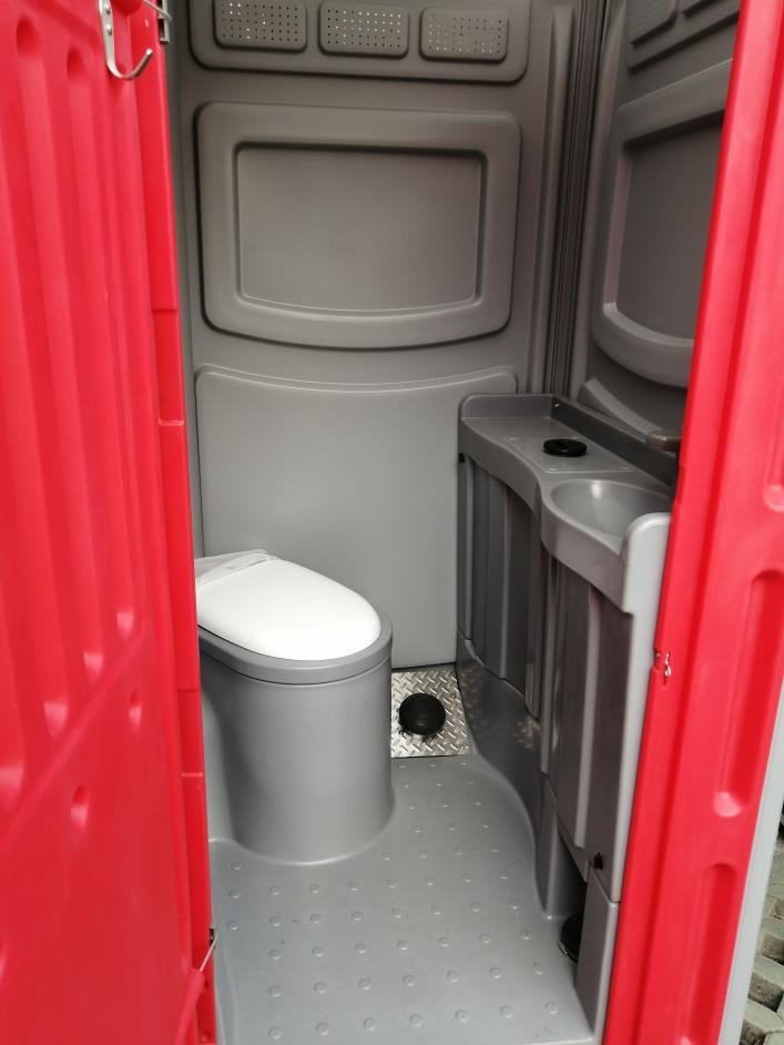 Public WC Portable Container Toilet , Mobile Prefab Plastic Camping Toilet
