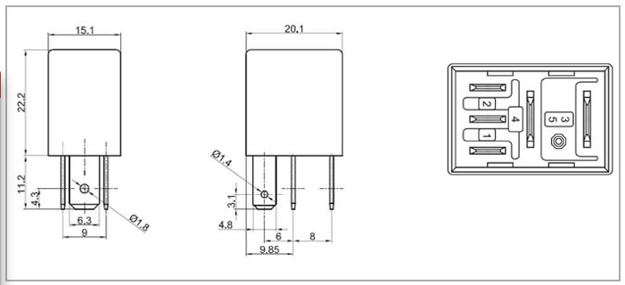 HFV6-P/012HS-3 12VDC 30A 4Pin Power Relay and Automotive Relays