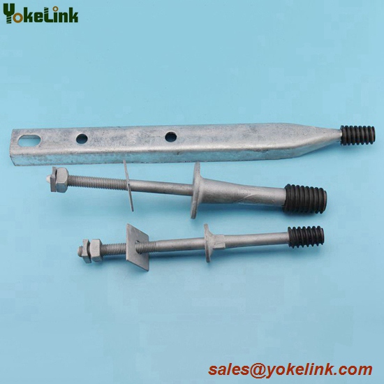 3/4" Long shank Crossarm Insulator Pin with Nylon thread for Line hardware