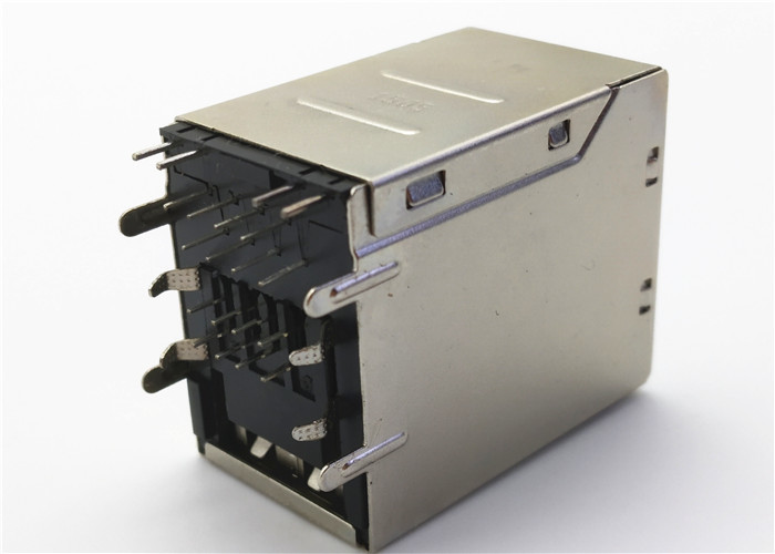 7499051002 10/100BASE-T Non-PoE 2x1 Ports Magnetic RJ45 Jack