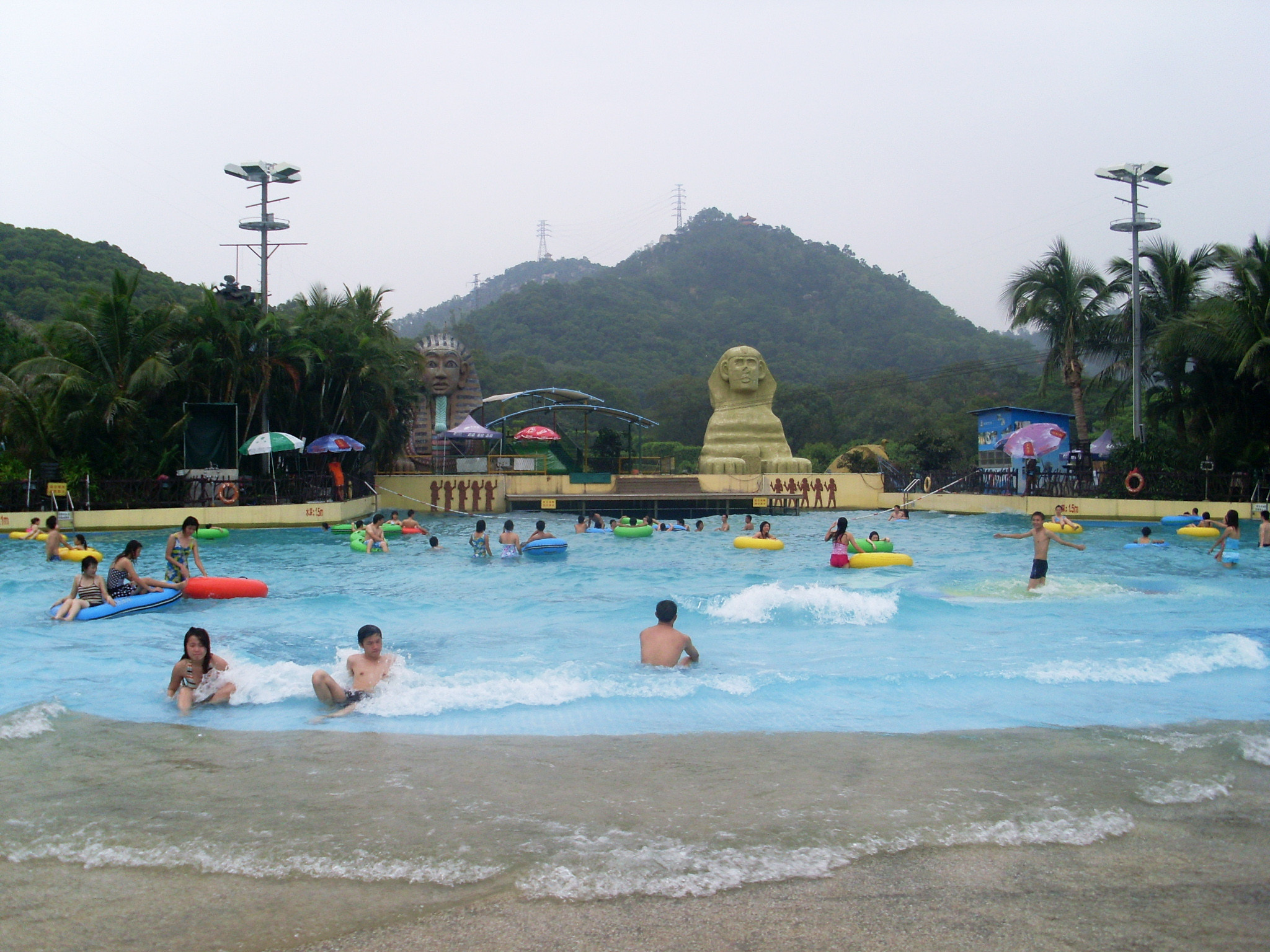 11m / 8m Height High Speed Slide, 5 Riders Fiberglass Water Slides Water Park Equipment