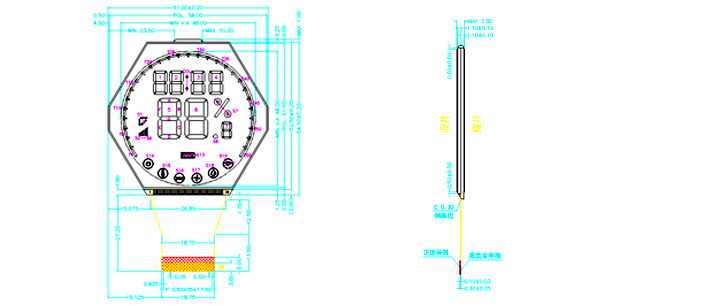 Small Meter Graphic Tft Monochrome Display