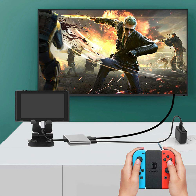 3-In-1 USB C Type C Multi-function Hub To USB-C PD HDMI USB 3.0 Adapter Converter Cable