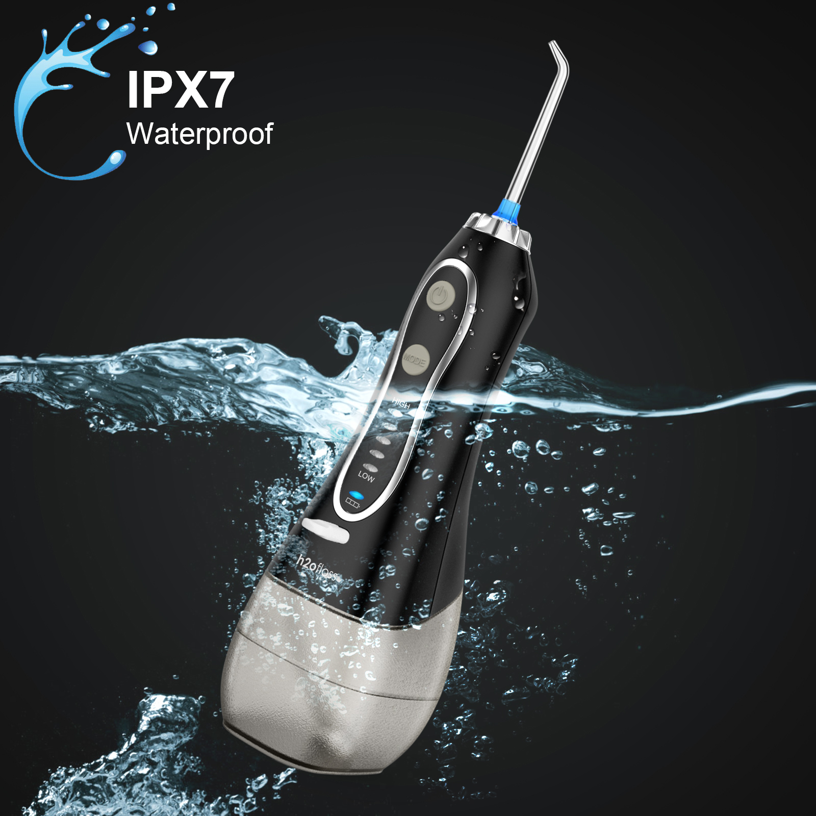 Multimode Electric Cordless Oral Irrigator Manual Tooth Cleaner ABS Material