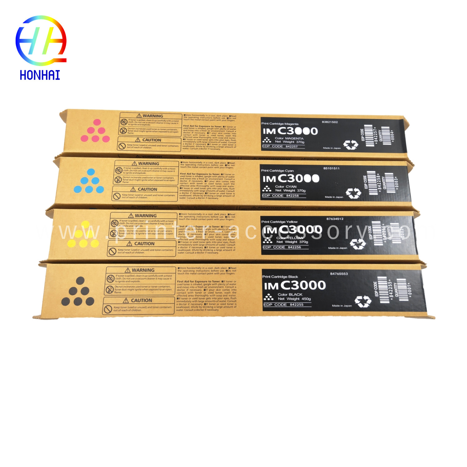 Original Toner Cartridges Set Of 4 For Ricoh IMC3000 IMC3500 842255 842256 842257 842258