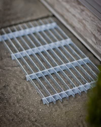 Galvanised Steel Shoe Boot Scraper Door Mat for Outdoor Hollowed out Metal Grill Door