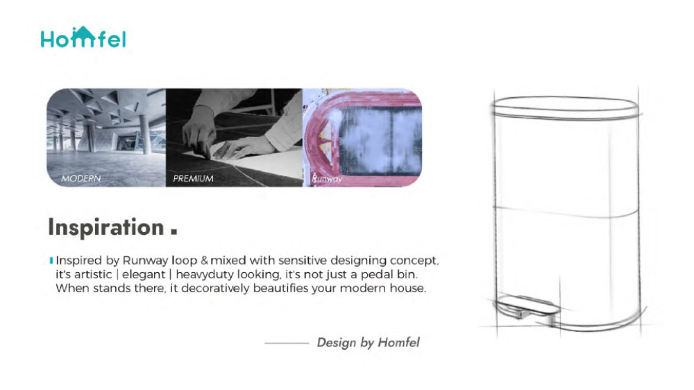 Rectangular Soft Close Pedal Bin with ANTI-FINGERPRINT Function and Durable Stainless Steel Material rounded rectangle trash can