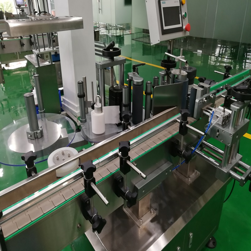Automatic 4-Head Filling Locking Capping Labeling Machine for Glass Bottle Wine/Liquor