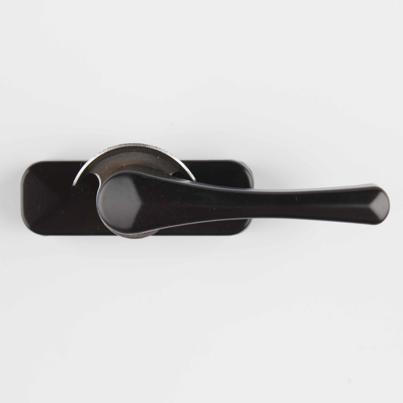 Aluminum Alloy Material Sliding Window Handle with Modern Black Color Crescent Design