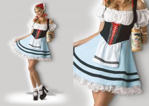 Oktoberfest Girl 1039  Halloween Adult Costumes Cosplay Dress Clubwear With Scarf