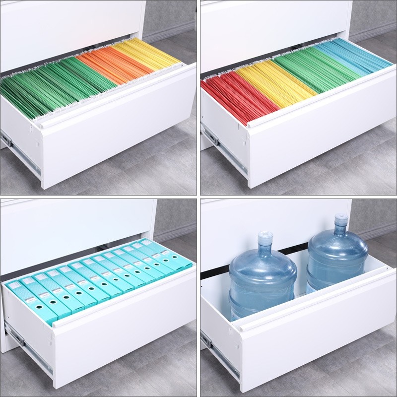 Office Metal Lateral File Cabinets 4 Drawer Large Storage Cabinets