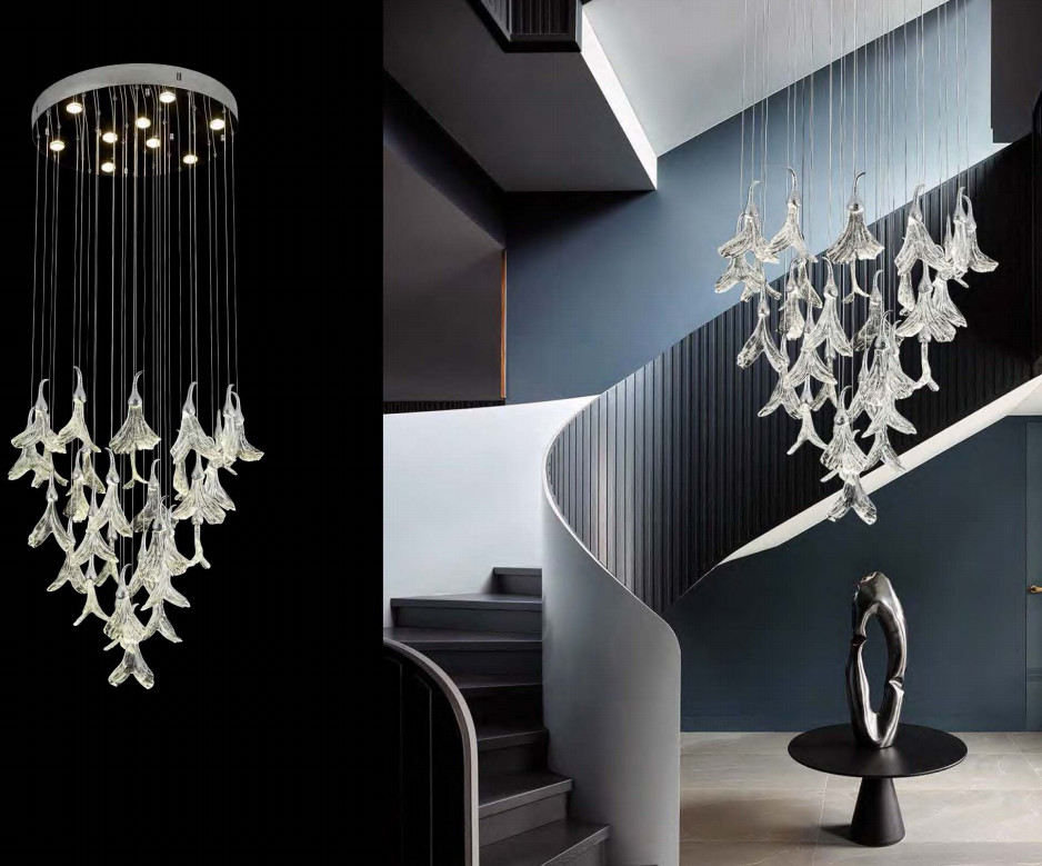 OEM ODM Contemporary High Ceilings Chandeliers For High-End Commercial Places