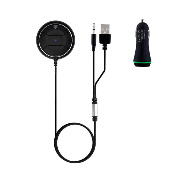2019 Universal 3.5mm jack Bluetooth Car Kit Hands free Music Audio Receiver Adapter Auto AUX Kit