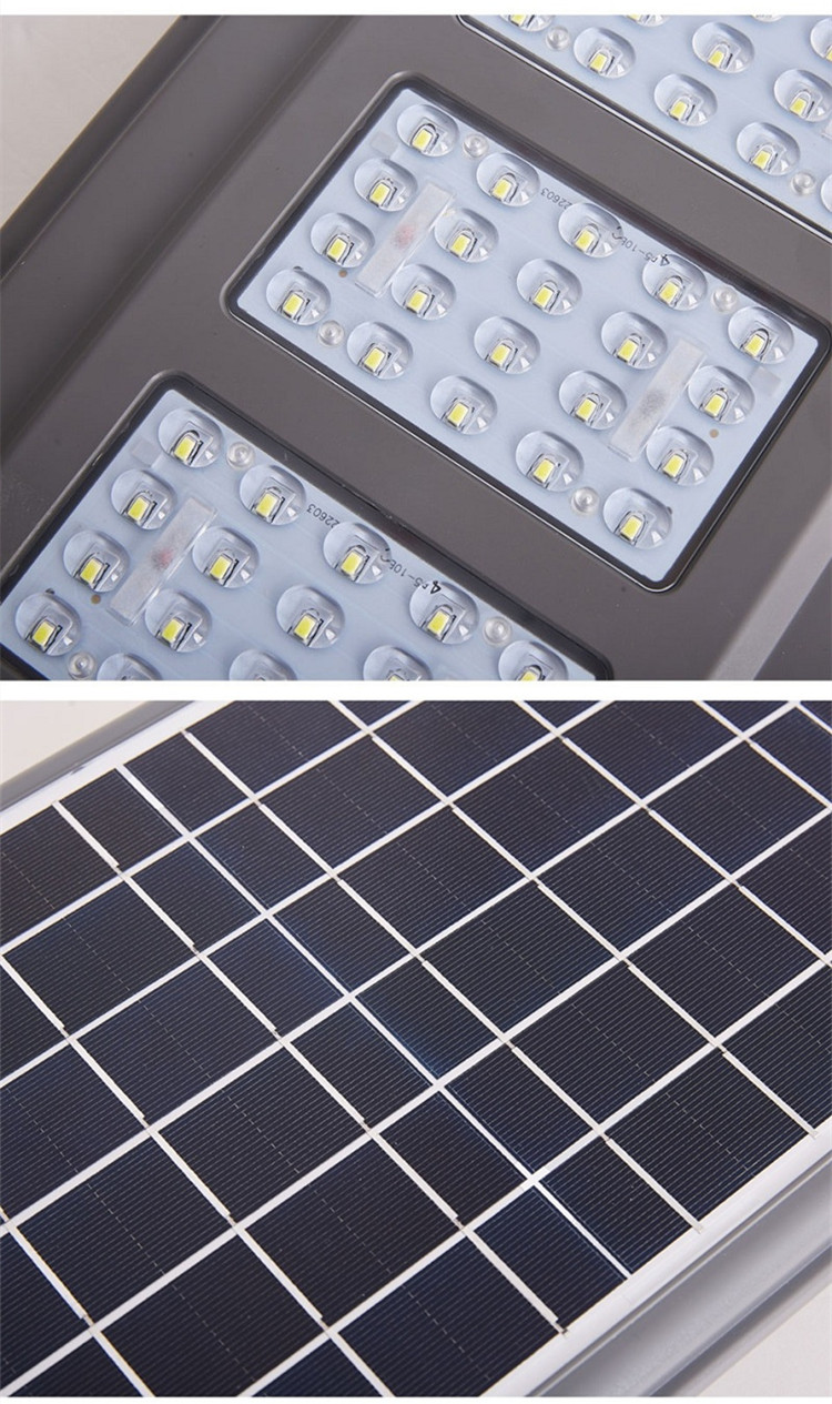 5000 Lumens All In One Solar Street Courtyard Light 100W 200W Aluminum Alloy Shell
