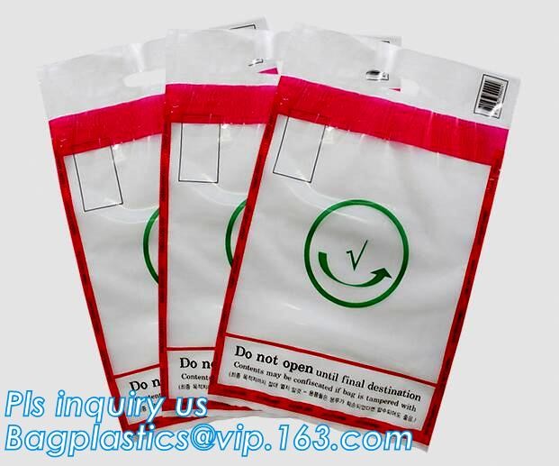 Security plastic bag with adhesive tape for cash, plastic money bag, Security Money Cash Bag For Airport/Bank and police