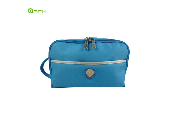 600D polyester Toiletry Kit Duffle Travel Luggage Bag with Material handle