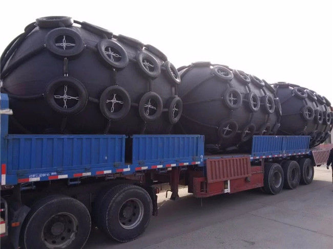 2m 3m 4meter Pneumatic Marine Rubber Fender with Tire Chain