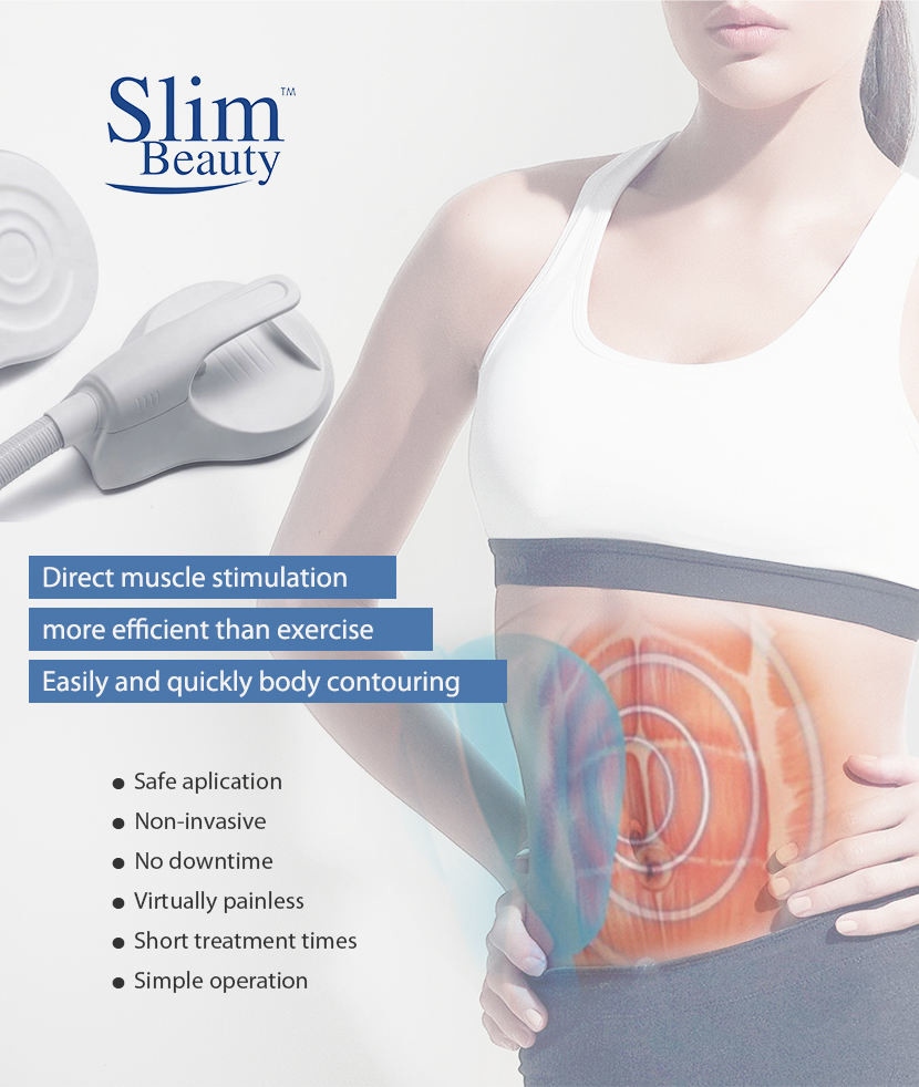 300us Body Slimming Massager Machine High Intensity Electromagnetic