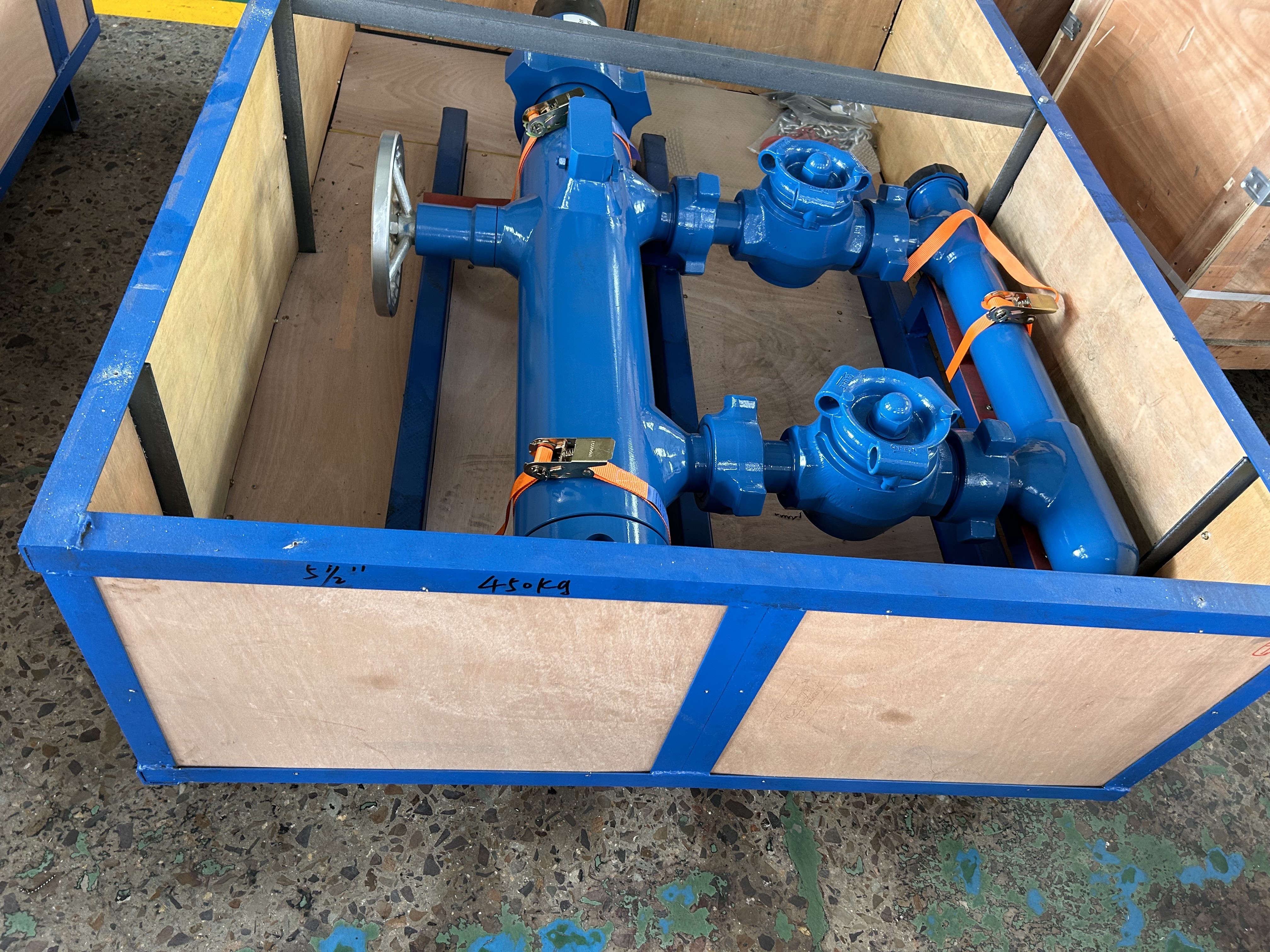 5-1/2'' API Casing LTC Buckle connected 35Mpa Working Pressure Double Plug Cementing Head